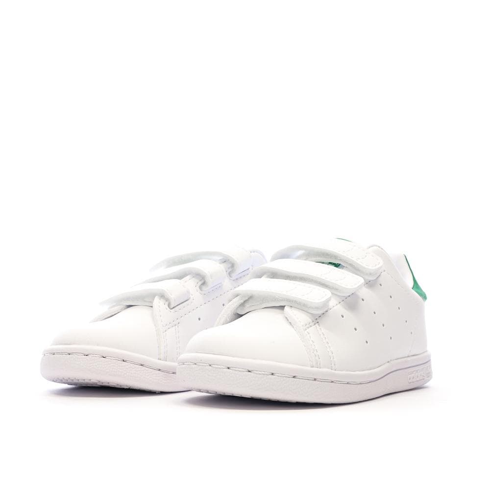 Baskets Blanches/Vertes Garçon/Fille Adidas Stan Smith 6