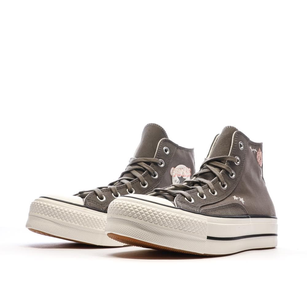 Baskets Grises Femme Converse Chuck Taylor All Star Lift 6