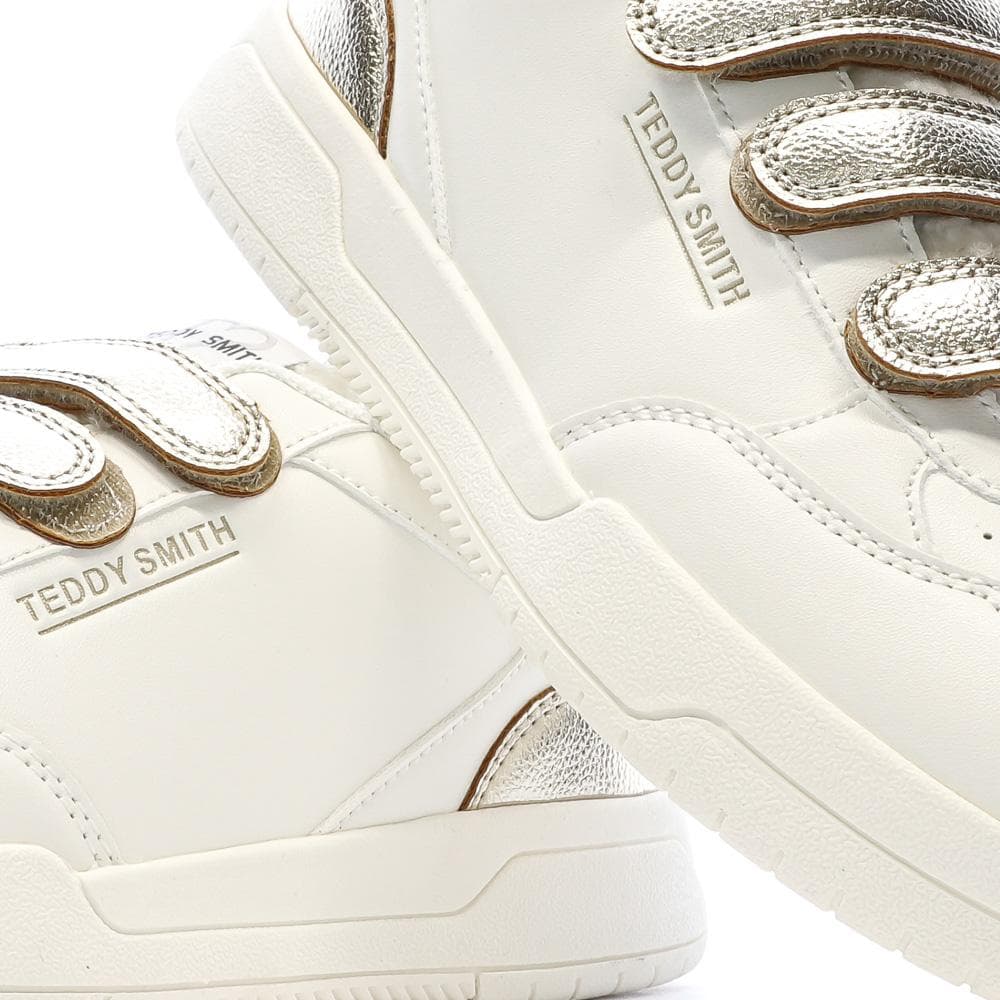 Baskets Ecru/Doré Femme Teddy Smith Sra C 7