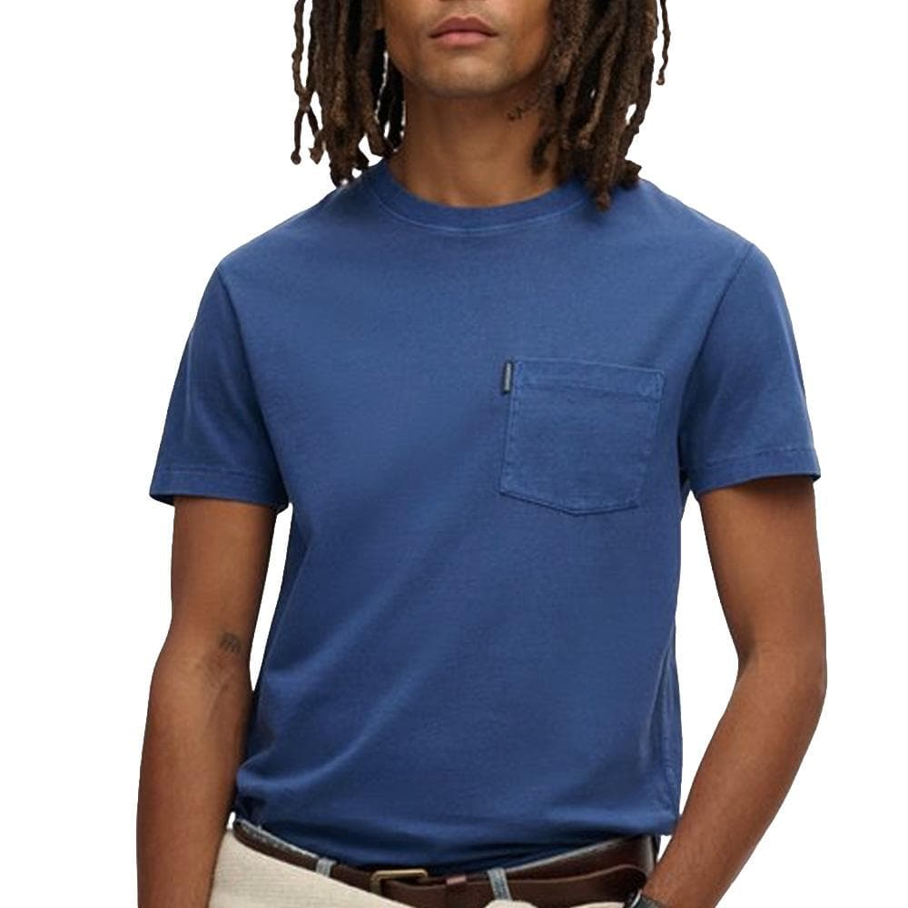 T-Shirt Bleu Homme Superdry Essential 1