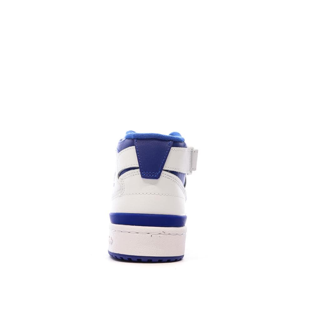 Baskets Blanches/Bleu Garçon Adidas Forum Mid 3
