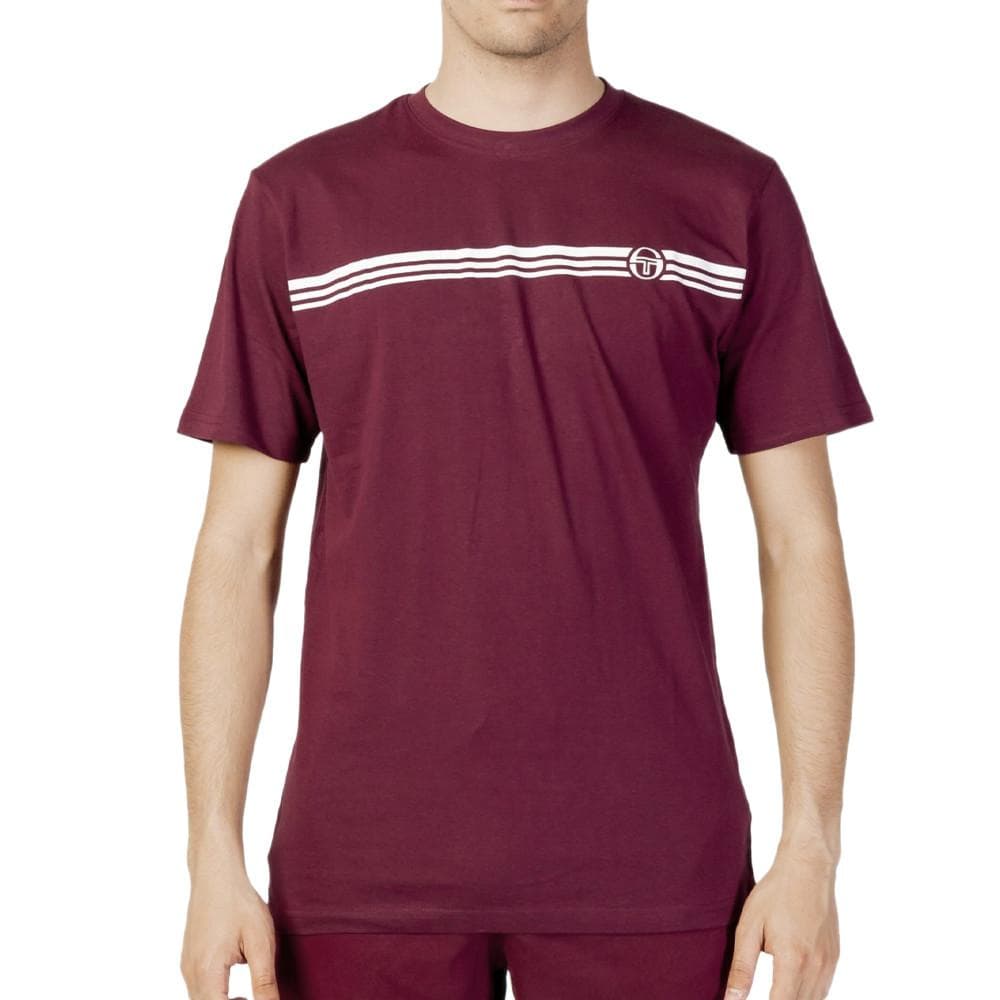 T-shirt Bordeaux Homme Sergio Tacchini Stripe B 1