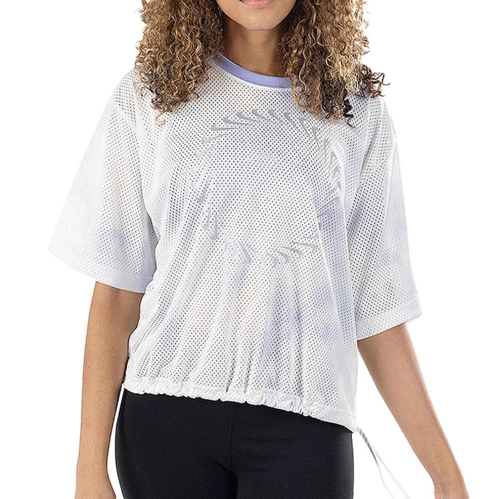 T-shirt Blanc/Mauve Femme Nike Icon Clash 1