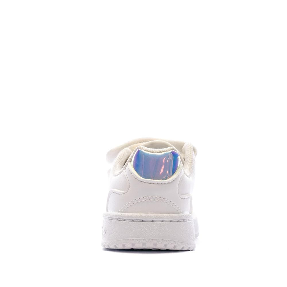 Baskets Blanche/Argent Fille Adidas NY 90 CF 3