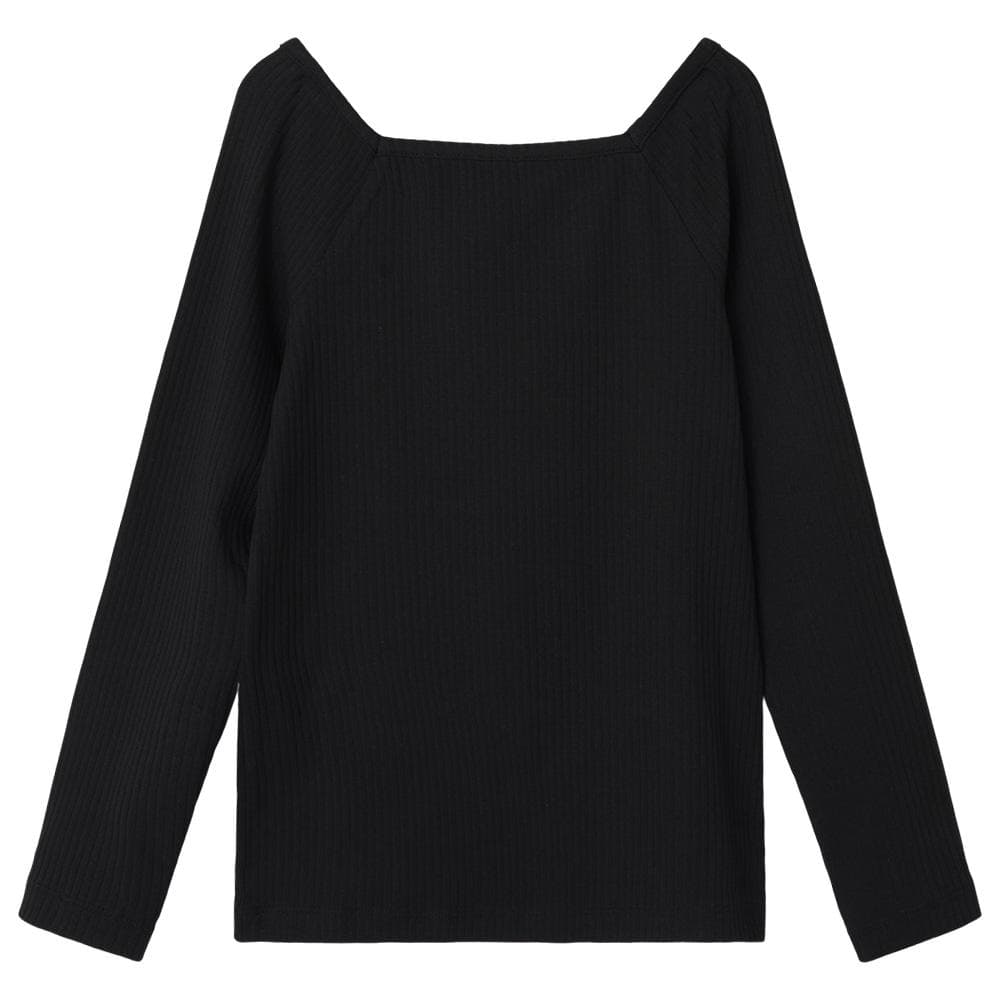 T-shirt Manches Longues Noir Fille Name it Fotilia 1