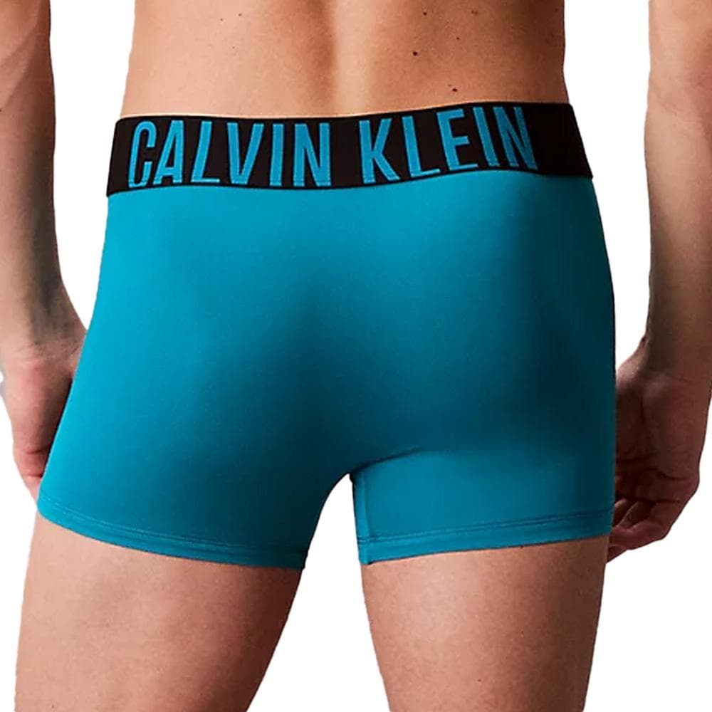 X3 Boxers Marine/Vert Homme Calvin Klein Jeans Trunk 3