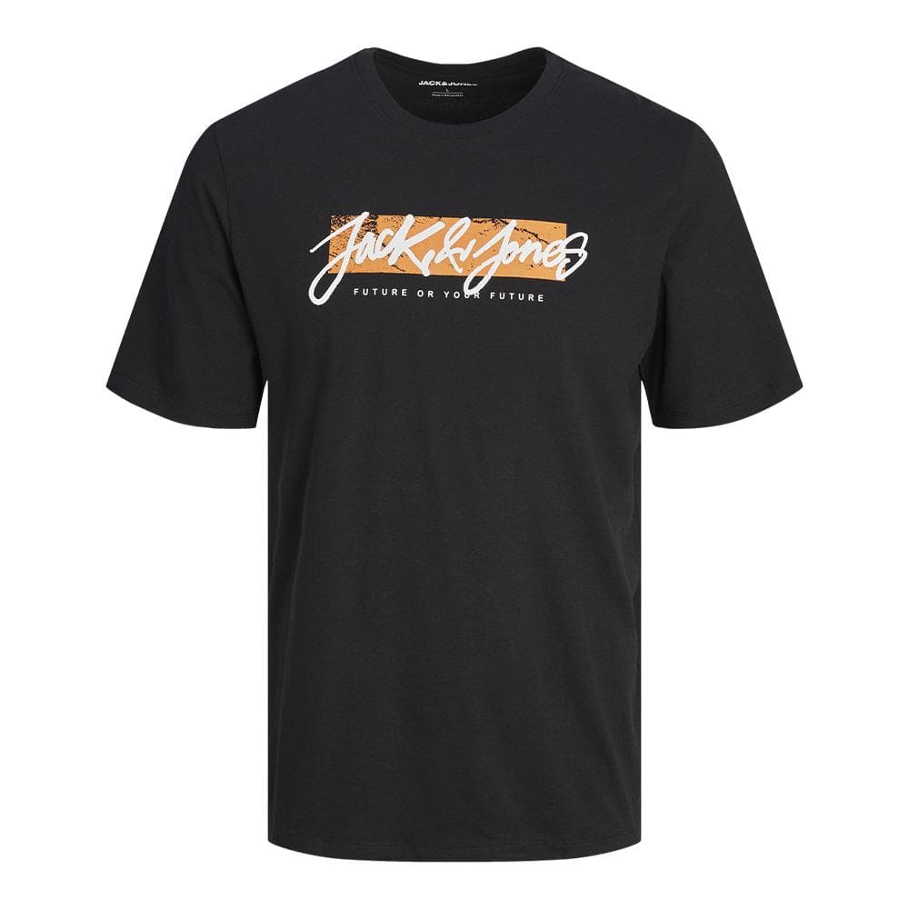 T-Shirt Noir Garçon Jack & Jones Whtiley 1