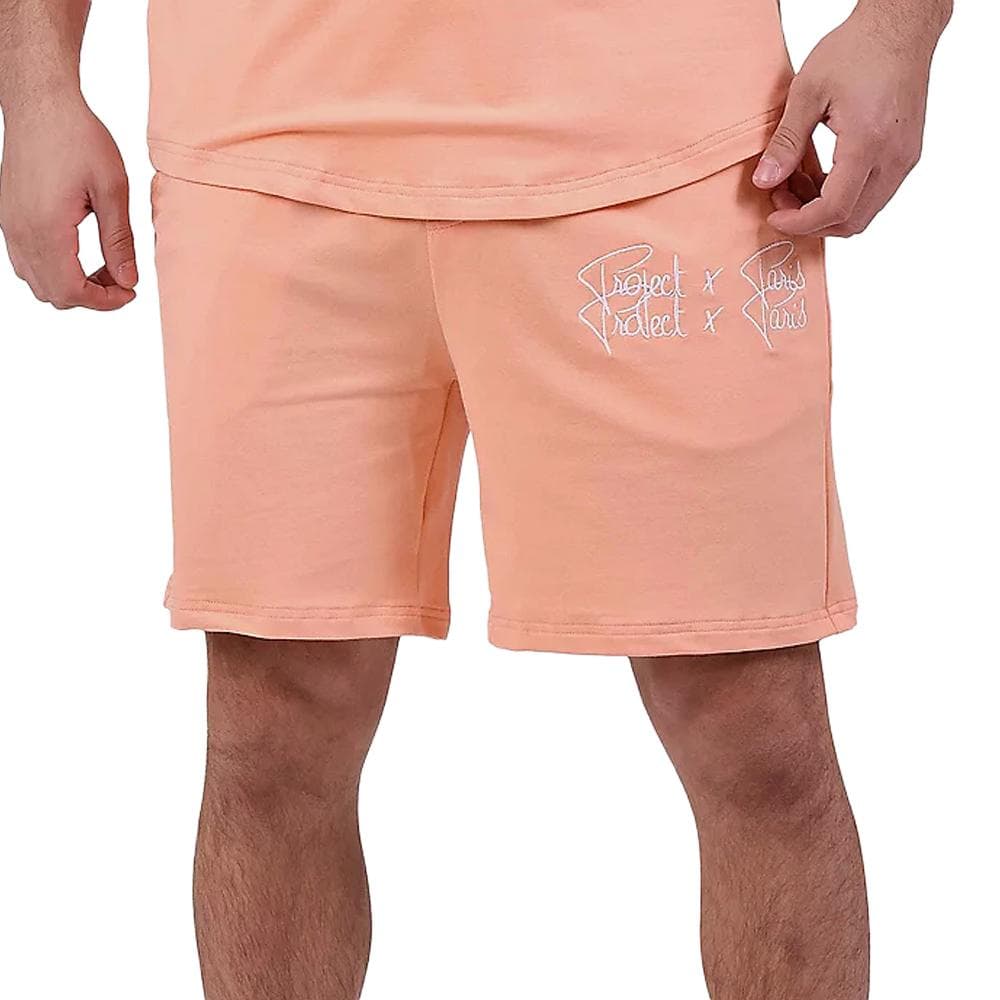 Short Orange Homme Project X Paris Double Logo 1