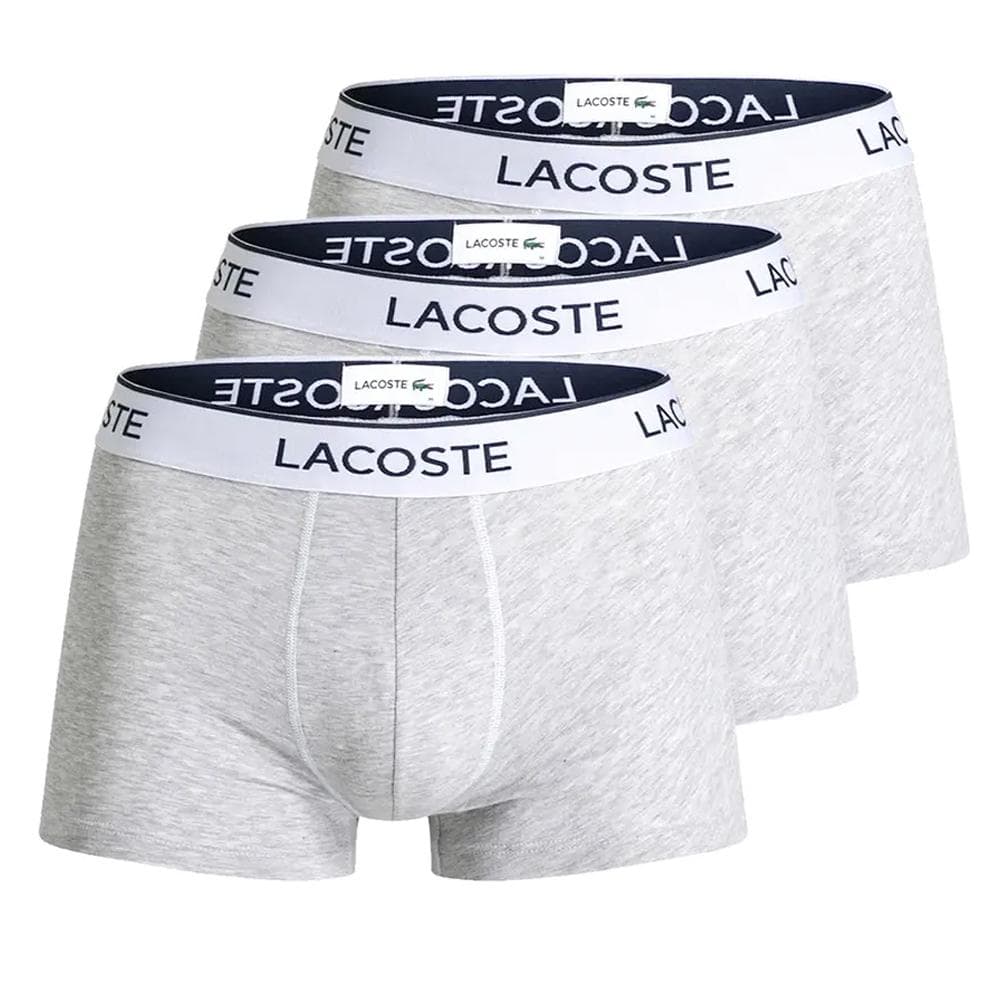 X3 Boxers Gris Homme Lacoste 5H8621 1