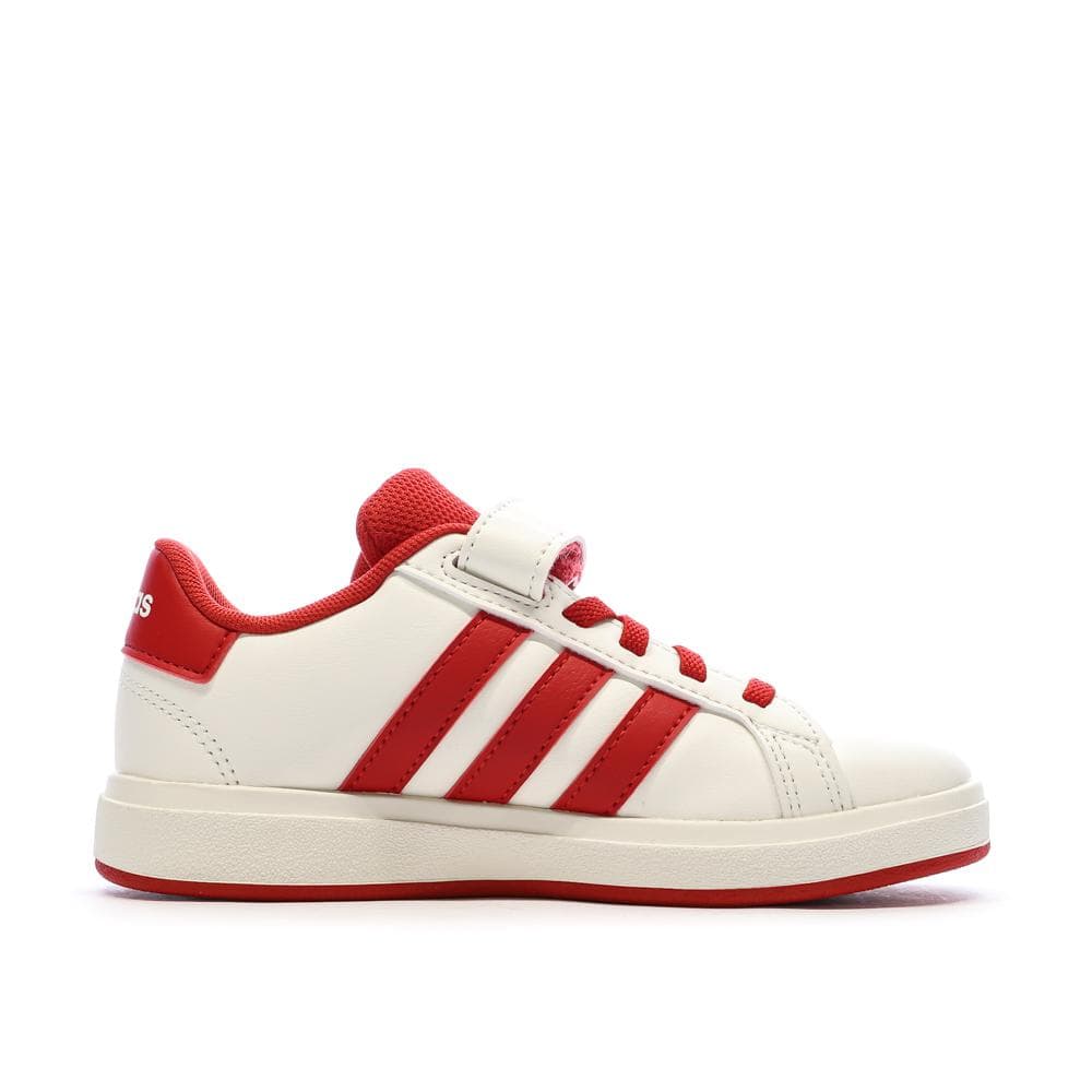 Baskets Ecru/Rouge Garçon Adidas Grand Court 2.0 El C 2