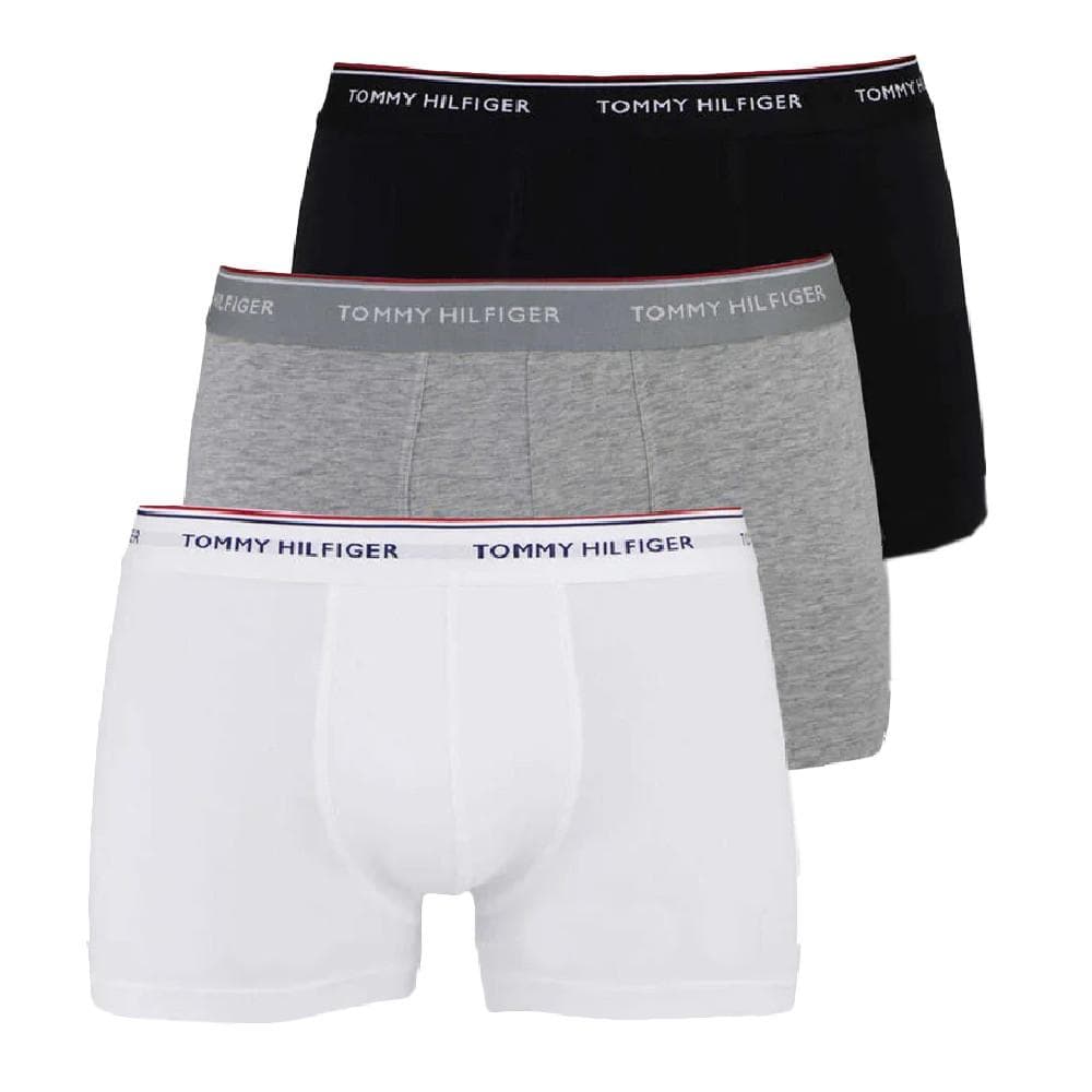 x3 Boxers Noir/Blanc/Gris Homme Tommy Hilfiger Trunk 1