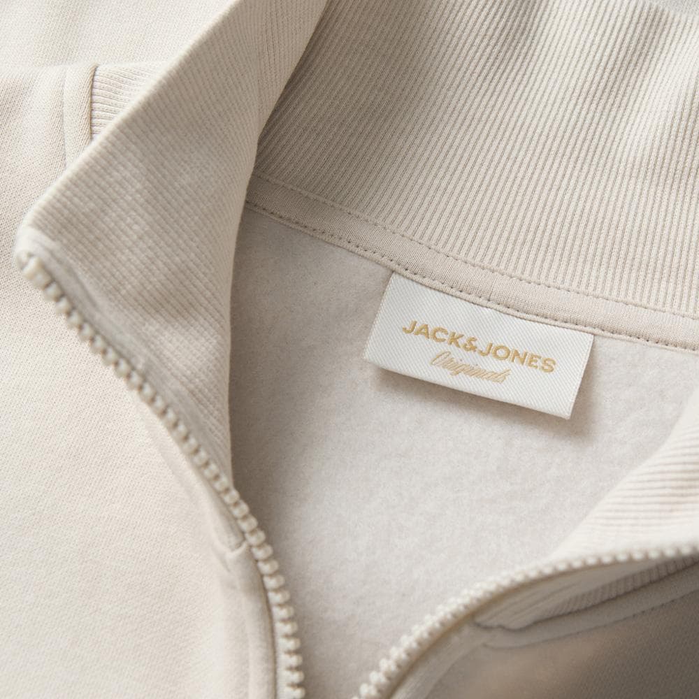 Sweat Zippé Beige Homme Jack & Jones Jordean 3