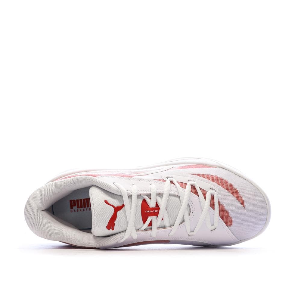 Chaussures de Basketball Blanches/Roses Homme Puma All-pro Nitro 4