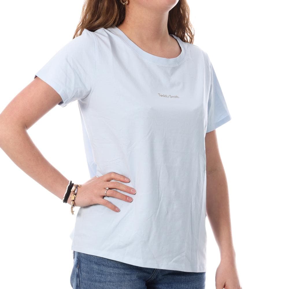 T-shirt Bleu Femme Teddy Smith Ribelle 1