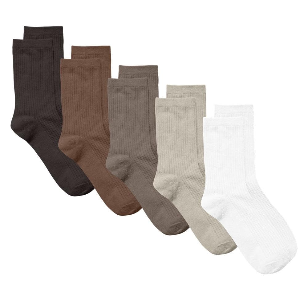 Pack 5 Paires de Chaussettes Beige/Marron/Noir Femme Vero Moda Klara 1