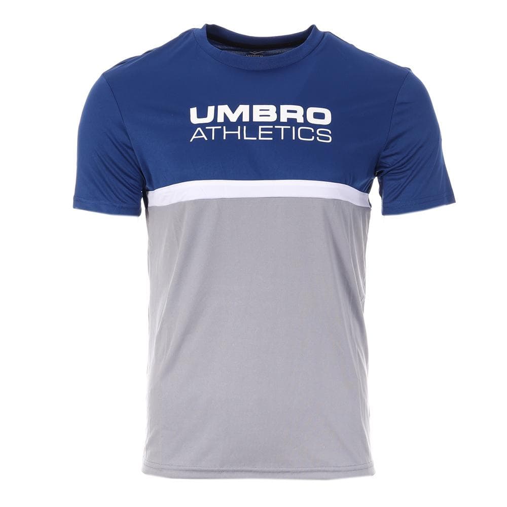 T-Shirt Gris/Bleu Homme Umbro Spa Net 1