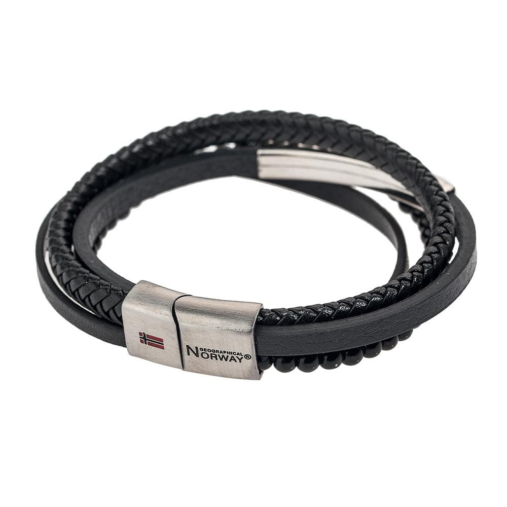 Bracelet Noir Homme Geographical Norway 315110 2