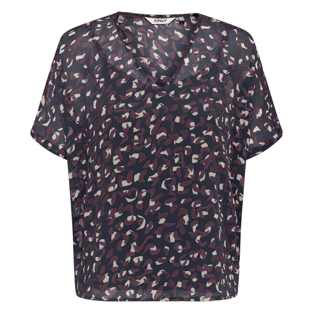 Blouse Marine/Bordeaux Femme Only Tasha 1