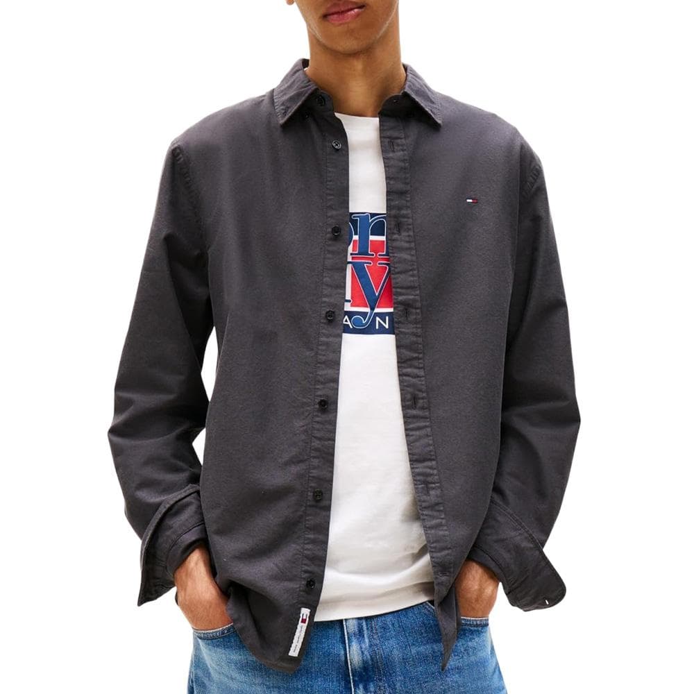 Chemise Noire Homme Tommy Hilfiger Oxford98 1