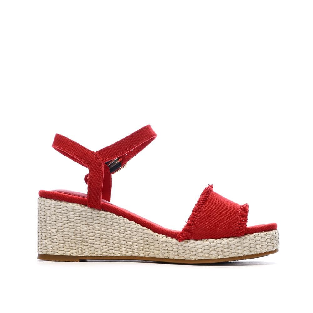 Sandales à Talons Rouge Femme Tommy Hilfiger Wedgeee 2