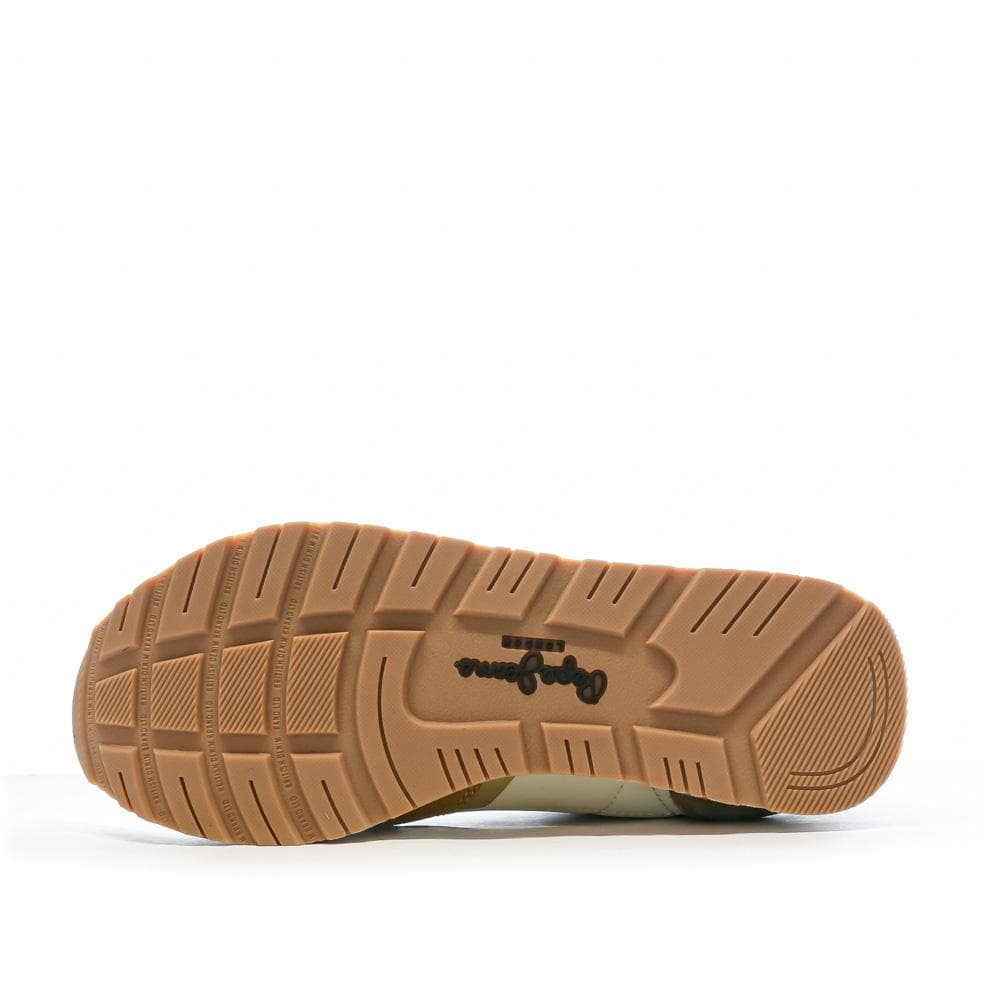 Baskets Écru/Camel Femme Pepe jeans Brit Print 5