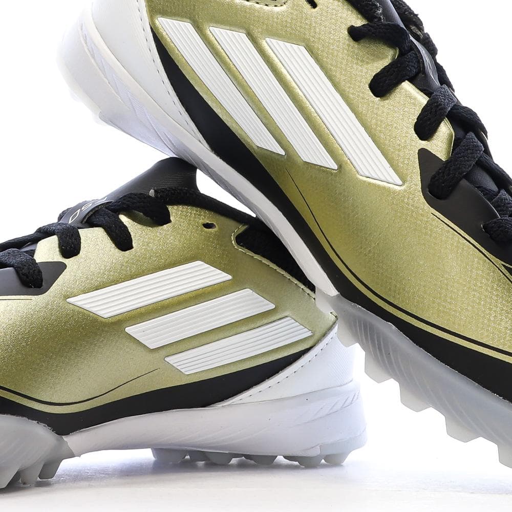 Chaussures de Foot Doré/Noir Junior Adidas F50 League TF J Messi 7