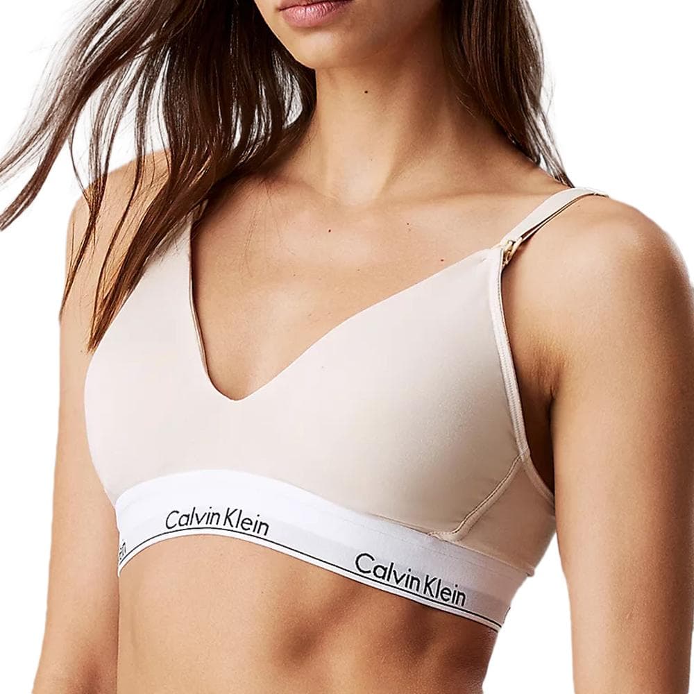 Soutien Gorge Beige Femme Calvin Klein Jeans Sandshell 1
