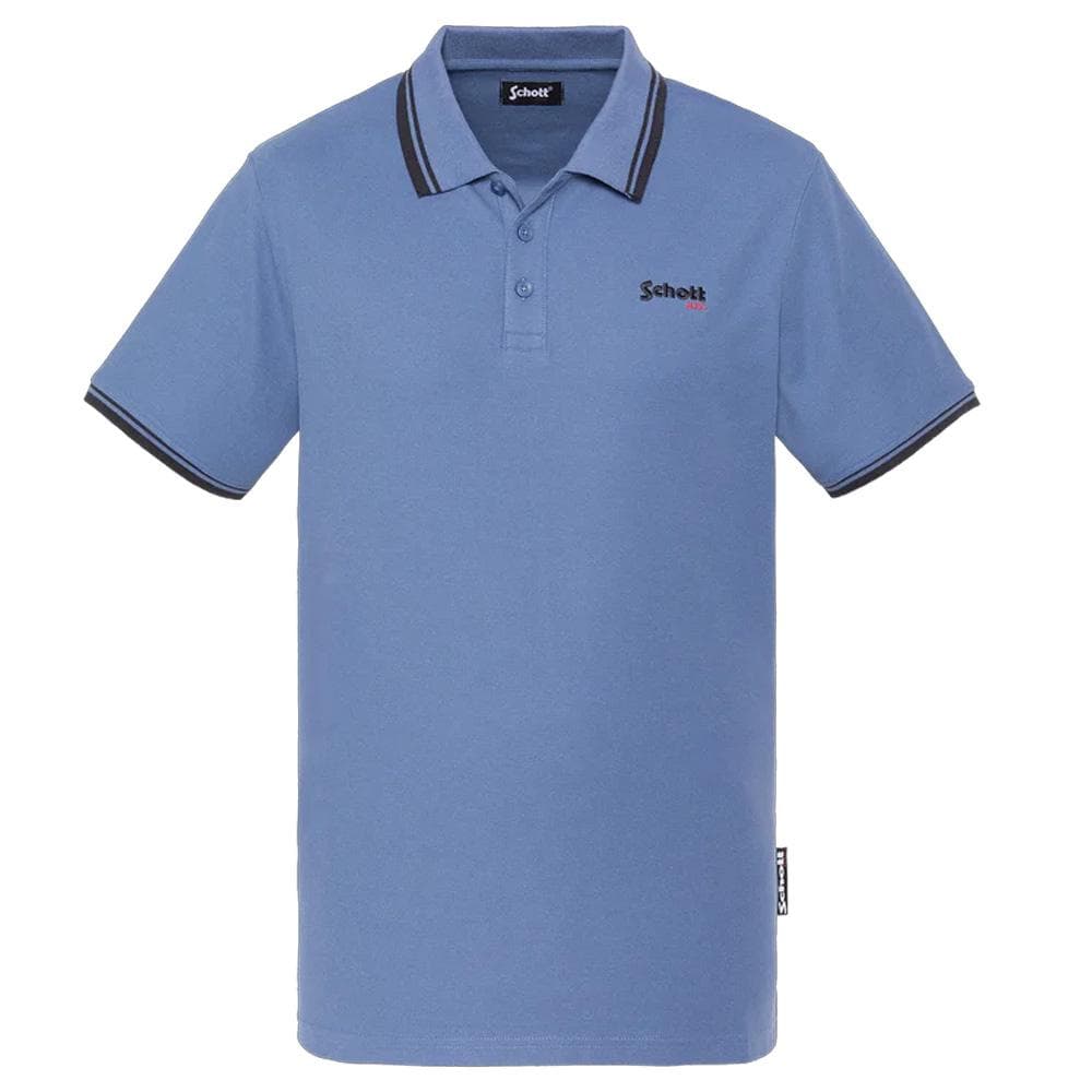 Polo Bleu Homme Schott PSWILL2 1