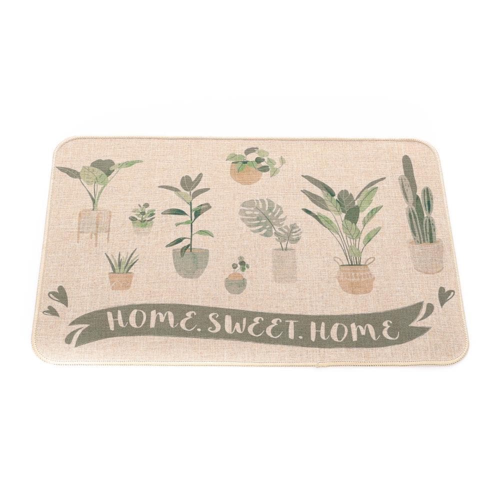 Tapis Beige Imprimés Luance 40x60cm Home Sweet Home 1