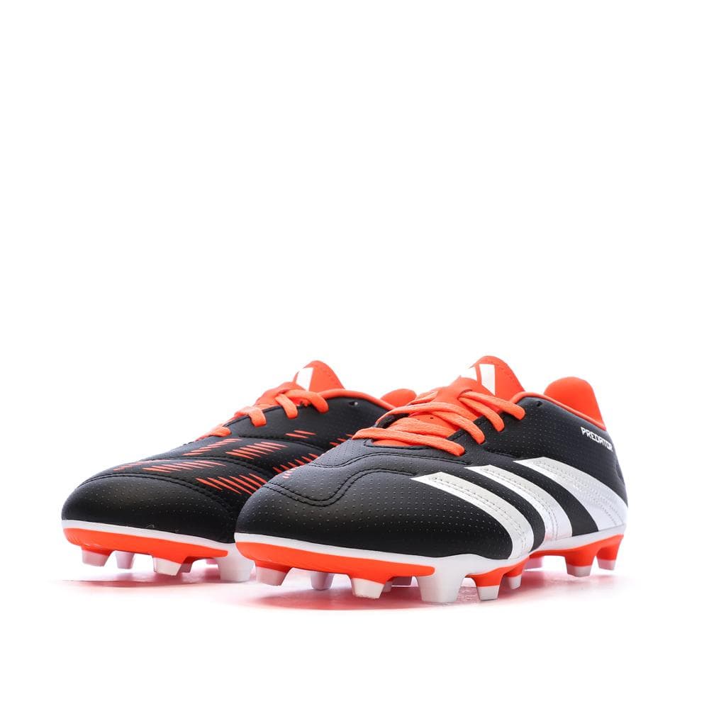 Chaussures de football Noires/Blanches/Rouges Garçon Adidas Predator Club Fxg 6