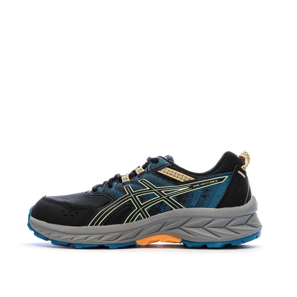 Chaussures de Running Noir/Gris Garçon Asics Pre Venture 9 1