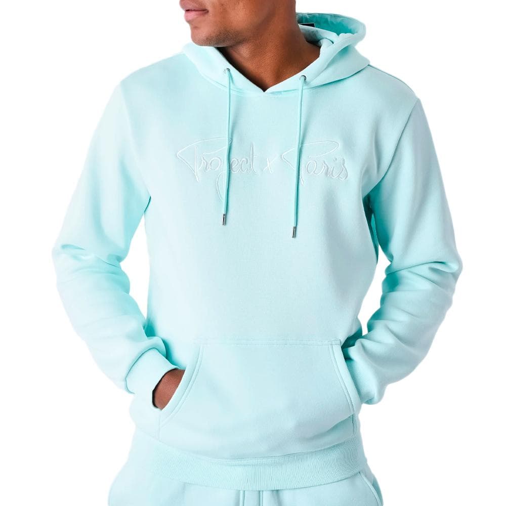Sweat à Capuche Bleu Clair Homme Project X Paris Signature 1