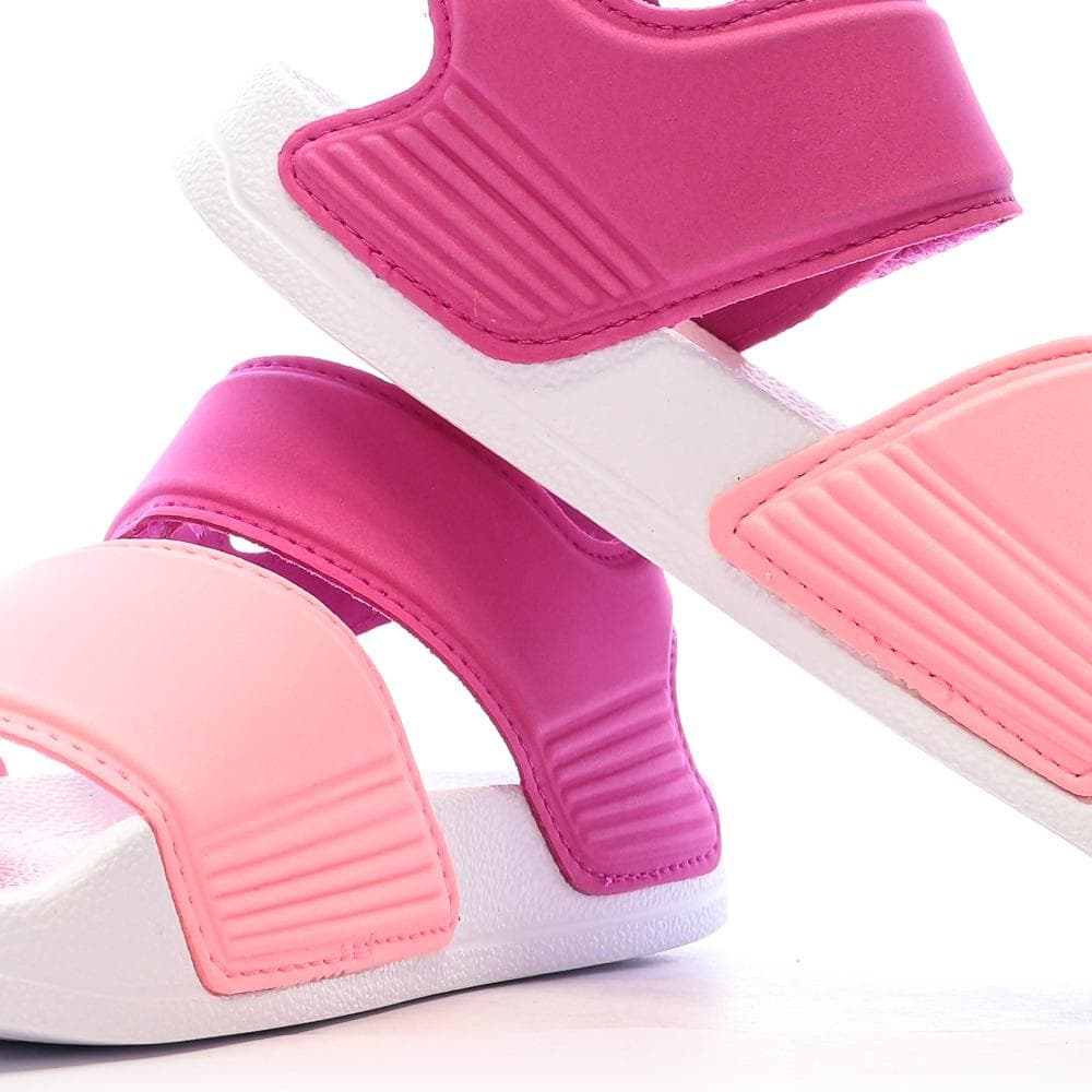 Sandales Roses/Blanches Fille Adidas Adilette K 3