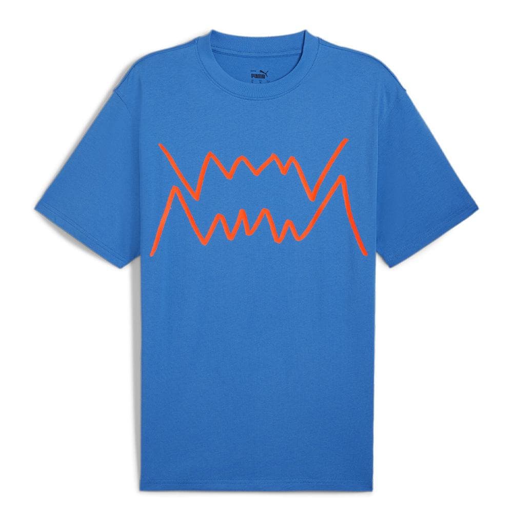 T-Shirt Bleu Homme Puma Jaws Core 1