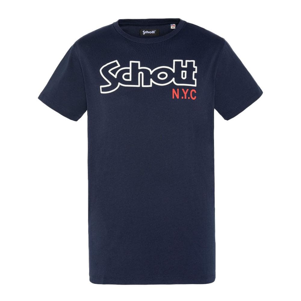 T-shirt Marine Homme Schott Vintage 1
