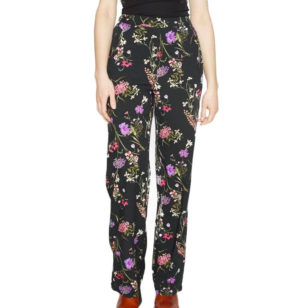 Pantalon Noir à Motifs Femme Vero Moda Easy Hw 1