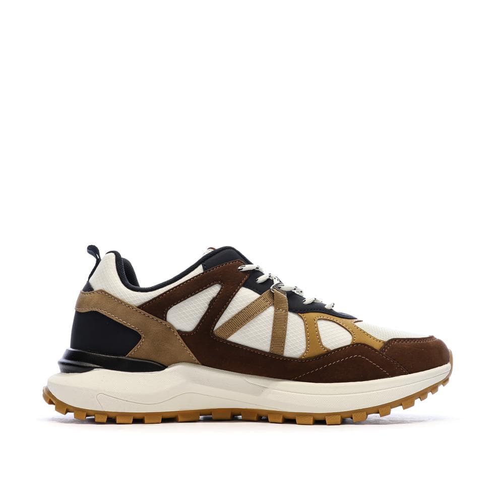 Baskets Beige/Bordeaux/Moutarde Homme Schott Heck 2