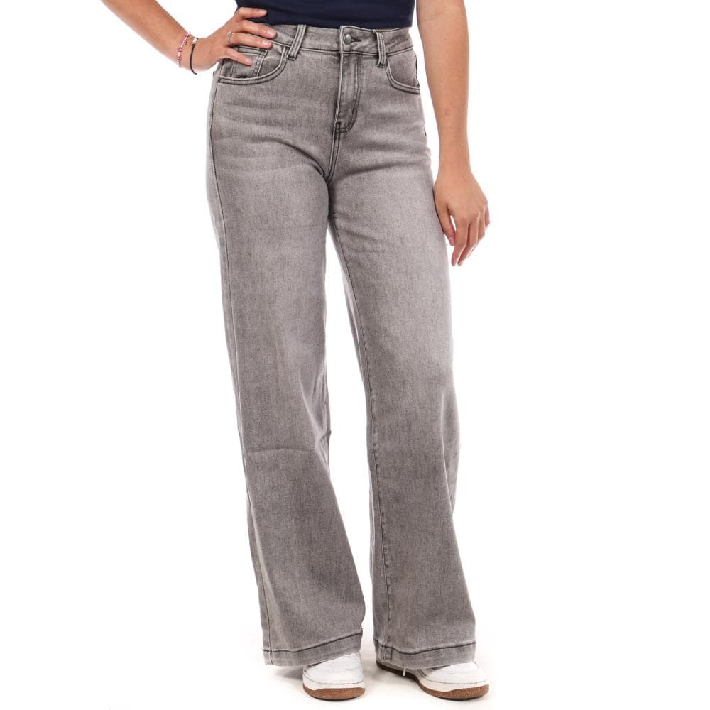 Jean Droit Gris Clair Femme Monday Premium 1877X 1