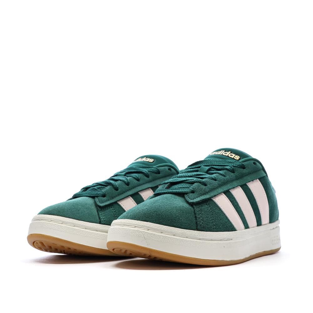 Baskets Vert/Rose Femme Adidas Grand Court Alpha 6