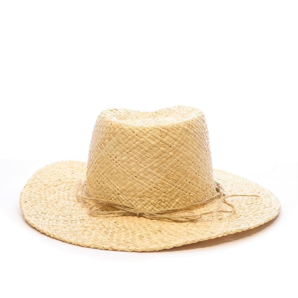 Chapeaux de Paille Blanc Via Lorenzo Fedora Naturel 3
