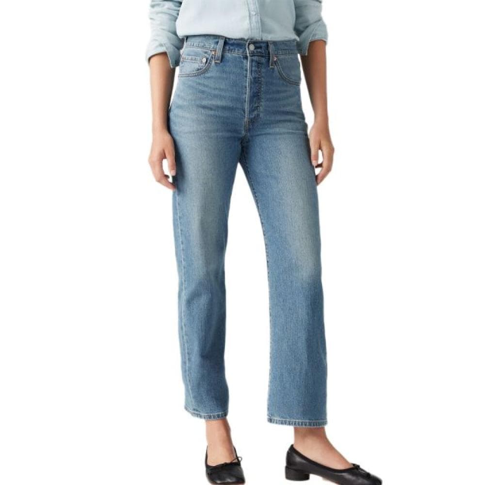 Jean Bleu Femme Levi's Ribcage Straight Ankle Cool In 72693 1