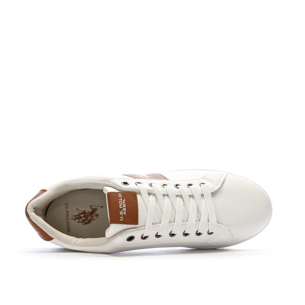 Baskets Blanches/Camel Homme US Polo ASSN High-top 4
