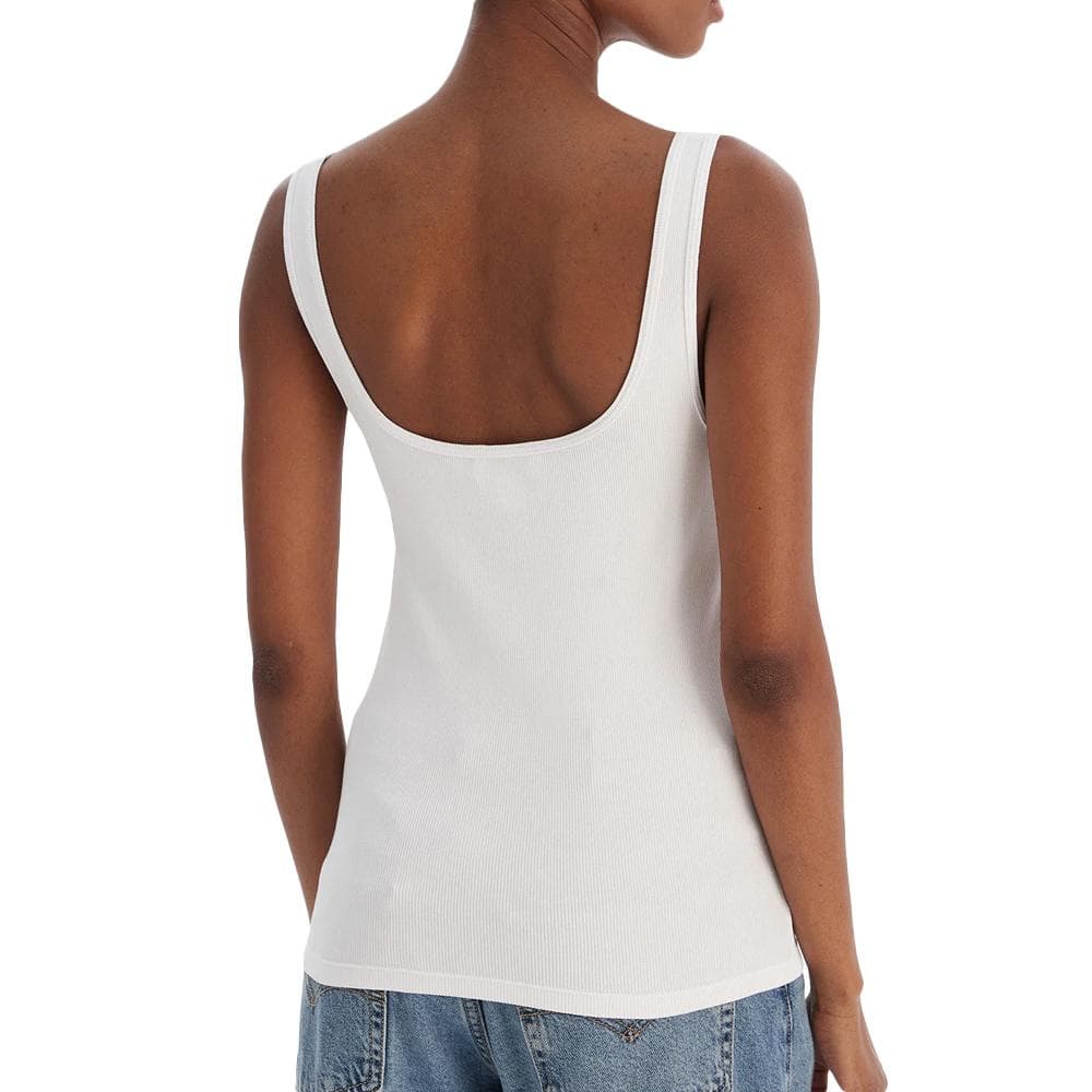 Débardeur Blanc Femme Calvin Klein Jeans Monogram 2
