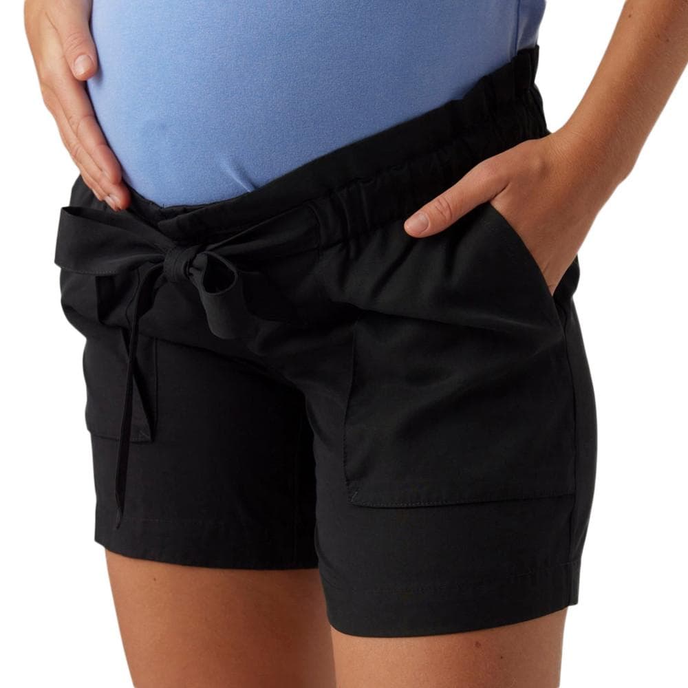 Short de Grossesse Noir Femme Mamalicious Bethune Woven 1