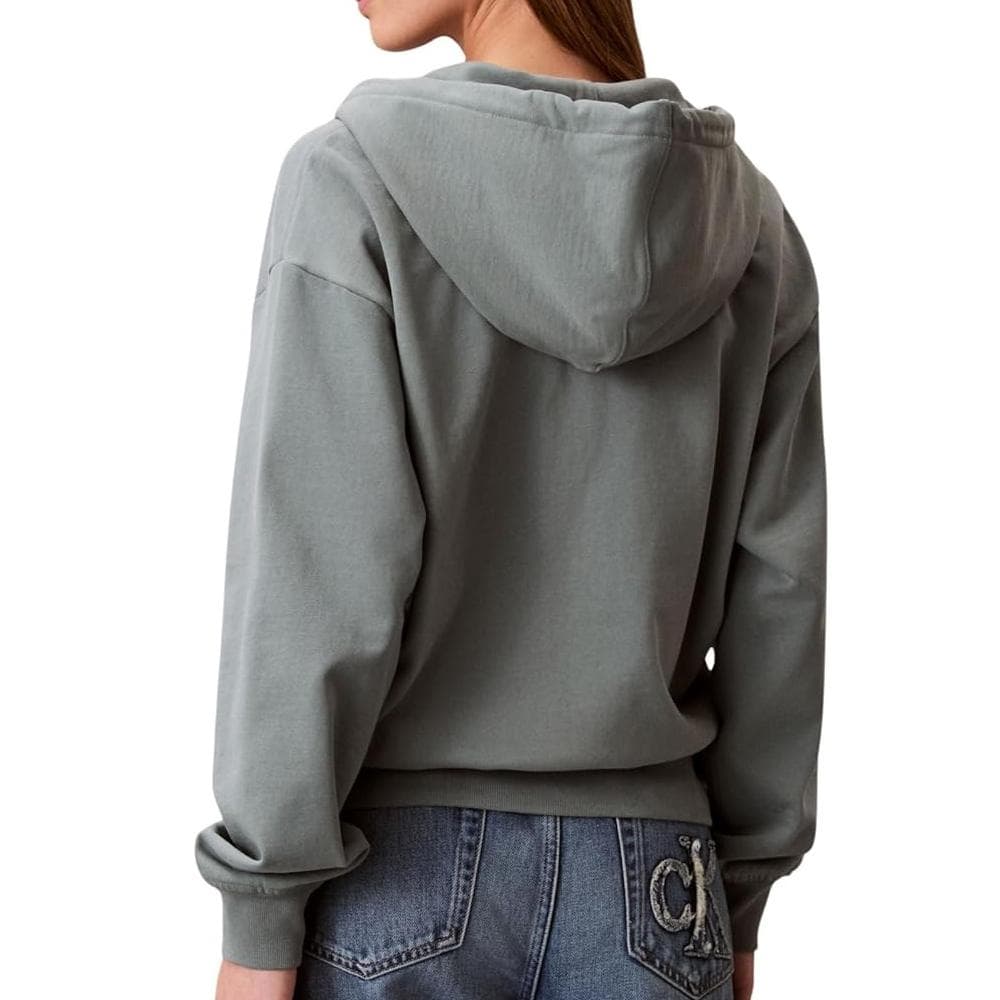 Sweat Zippé Vert Femme Calvin Klein Jeans Archive 2
