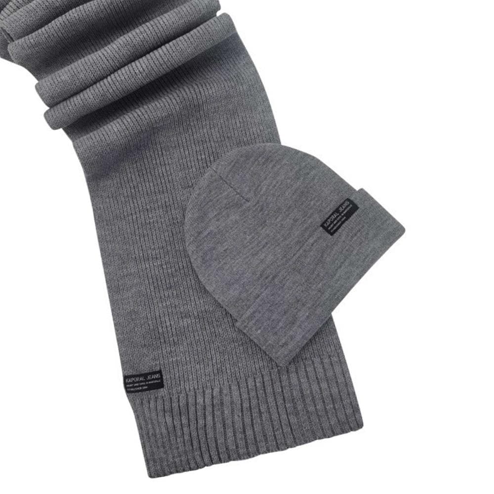 Coffret Bonnet + Écharppe Gris Homme Kaporal BERA 1