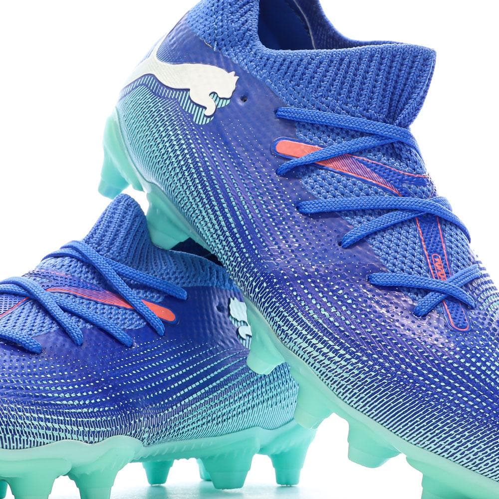 Chaussures de Foot Bleues Enfant Puma Future 7 Match FG/AG 7