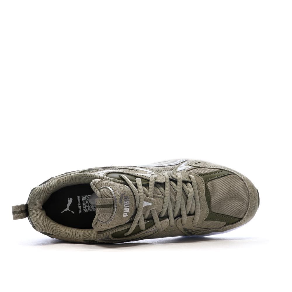 Baskets Kaki Homme Puma Milenio Tech Suede 4