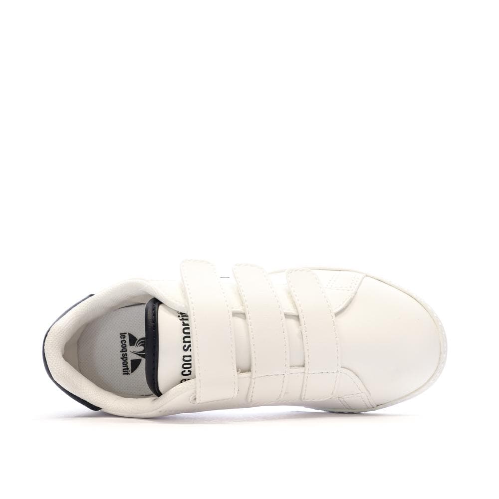 Baskets Blanches Garçon Le Coq Sportif Courtset Optical 4