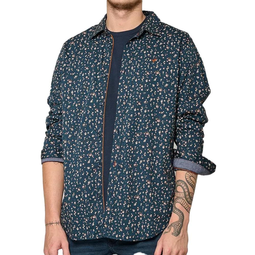 Chemise Manches Longues Marine Homme Kaporal KEVYH 1